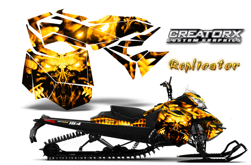 Skidoo Rev XM Graphics Kit Replicator Yellow BB